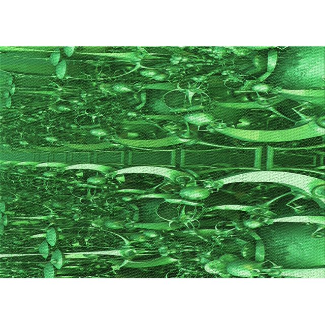 Ahgly Company Tapis d'Intérieur Rectangulaire Transitionnel Vert Émeraude Profond Lavable à la Machine, 7 Pieds x 9 Pieds