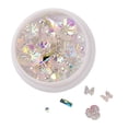thumbnail image 2 of maskred 1/2/3/5 Art Crystal Flower Shining Rhinestone Pearl Sequin Rhinestone Manicure Decoration No.2 1 Pc, 2 of 6