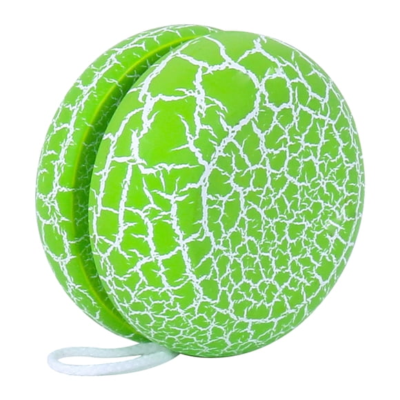 Shisuyan 1 Pce Jouet Yoyo en Bois Fissuré Adorable Balle Yoyo Jouets pour Enfants Tout-Petits (Vert)
