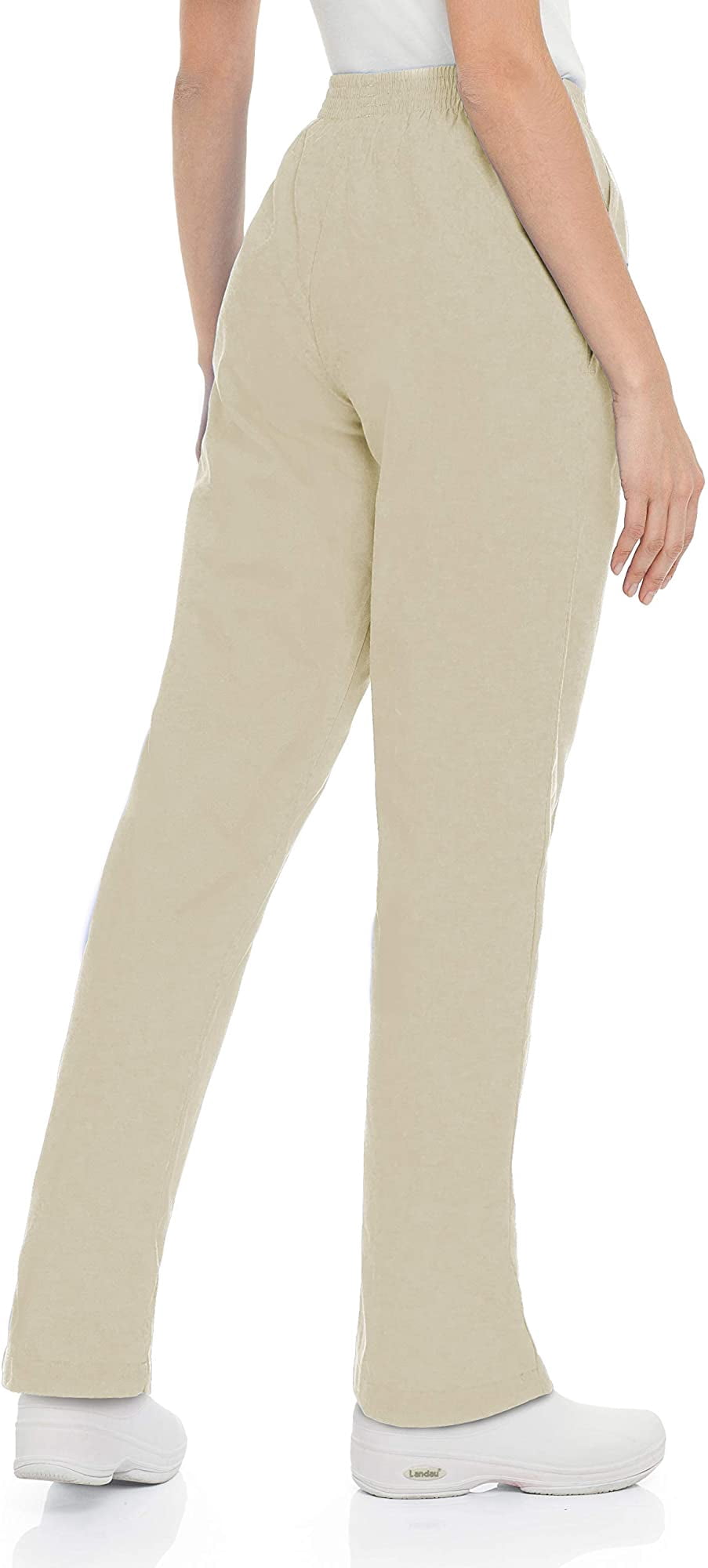 Landau Essentials Women's Relaxed Fit Scrub Pants, Black, 1 Count