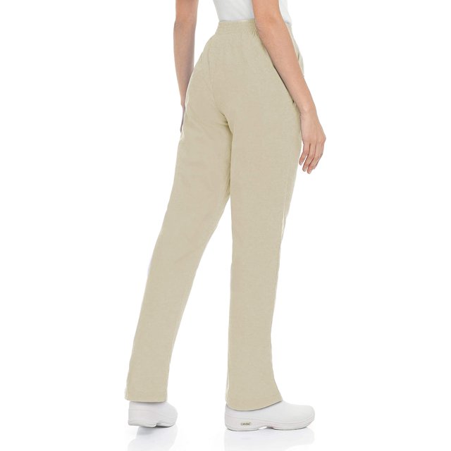 Landau Essentials Pantalon d'Uniforme Médical Coupe Décontractée pour Femmes, Noir, 1 Unité