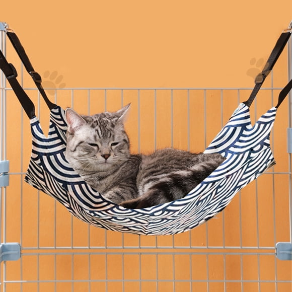 Antqov Hamacs pour Animaux de Compagnie Lit Suspendu Réversible Ajustable Doux pour Chats Furet Chiots Lapins Petits Animaux
