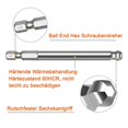 thumbnail image 4 of 1pc Extrémité de la Boule Tournevis Hexagonal Métrique Bit 65mm Long Magnétique Bit Pilote, 4 of 10
