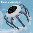 thumbnail image 2 of TFixol Wireless Bluetooth Octopus Head Massager with Multi-Angle Adjustment, Black (Standard Version), 2 of 6