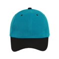 thumbnail image 2 of Casquette de Baseball Bicolore Ajustable, Sarcelle Noir, 2 of 2