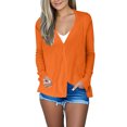 thumbnail image 1 of Cotton Cardigans for Womens Open-Front Front Button Crochet Sweaters Loose Fitted Kimono Cover Ups Athletic Stretch Ultra Soft Textured Kimono Cover Ups Jackets, 1 of 7