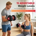 thumbnail image 3 of IMFIT Adjustable Square Dumbbells Set Up to 55 lbs(Pair) with Adjustable Hand Grip Strengthener, Protective Workout Gloves & High-Speed Jump Rope | Home Gym Free Weight Set, 3 of 8