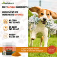 thumbnail image 4 of Poudre de Citrouille pour Chiens Biologique 9 oz (255 g) - Fabriqué au Canada - Fibres de Qualité Supérieure - Selles Canines et Soutien Digestif - Sans Diarrhée Ni Scooters! par miNATURALS, 4 of 7