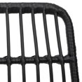 thumbnail image 4 of vidaXL 5 Piece Garden Dining Set Black Poly Rattan, 4 of 7
