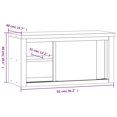 thumbnail image 4 of vidaXL Kitchen Wall Cabinet with Sliding Doors Stainless Steel, 4 of 5