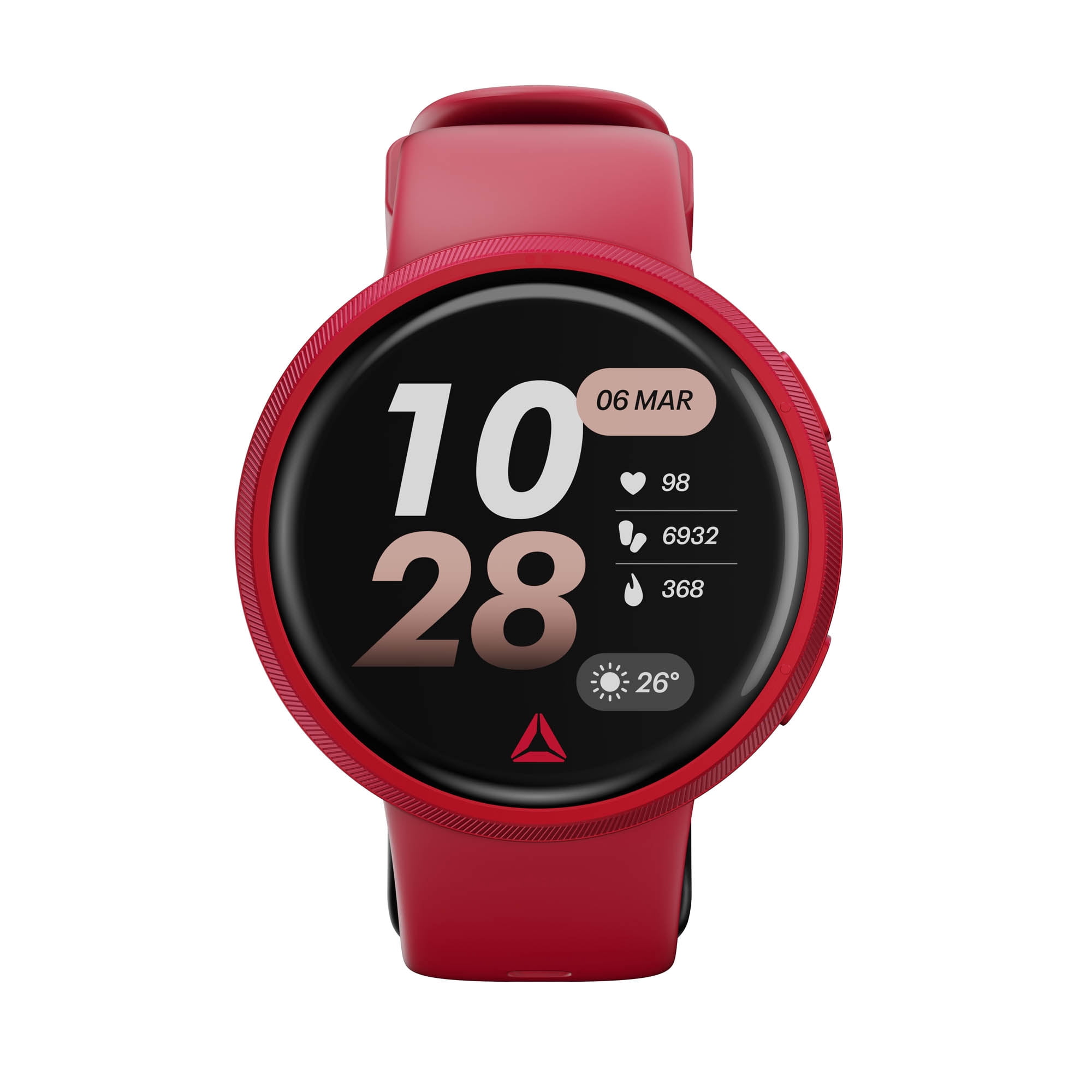 Montre connectée Reebok Rush DELTA fitness, A-GPS, fréquence cardiaque et SpO₂, écran LCD de 1,39", plus de 80 modes sportifs, autonomie de 10 jours, étanche IP68, compatible Android et iOS