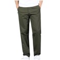 thumbnail image 1 of EGNMCR Pantalon Léger pour Homme, Pantalon Cargo Homme, Pantalon en Lin Homme Homme Multi-Poches avec Cordon de Serrage Intégré Taille Ajustée Pantalon Grande Taille Pantalon Cargo Pantalon Homme Pantalon en Polyester, 1 of 2