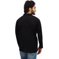 thumbnail image 4 of Atasi Kurta Court à Col Officier pour Homme en Coton Noir Tunique Décontractée - Petit, 4 of 7