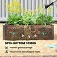 thumbnail image 4 of Outsunny Set of 2 Raised Garden Beds, Galvanized Planter Box, Black, 4 of 9