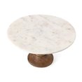 thumbnail image 3 of IMAX Corporation Lissa Marble Cake Stand in White, 3 of 5