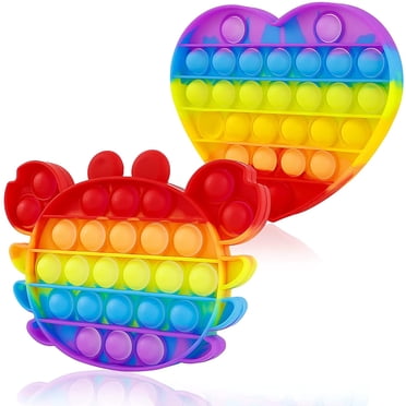 2 Packs Pop Bubble Push Fidget , Popit Popits Poppit Popper It Figetget Sensory Autism Fidgets Game Cheap S Kids Poop Its Popet Popits Figit Fijet Figut Adhd Yellow Octopus