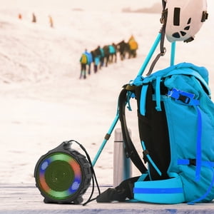 Colorful Light Bluetooth Speaker Glow Outdoor Mountaineering Speaker Portable Pendant Speaker High-power Long Standby Wireless Bluetooth Speaker