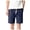 ZC-Blue, variant on Men's Cotton Linen Shorts Summer Elastic Waist Drawstring Shorts Casual Solid Sports Workout Shorts Pants