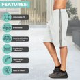 thumbnail image 2 of Men's and Big Men's 9" Active Shorts, Mesh Athletic Gym shorts with pockets, Sizes up to 3X, 2 of 5