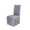 Gris, variante sur Housses Extensibles pour Chaises de Salle à Manger avec Jupe, Housses pour Chaises avec Jupe Faciles à Installer, Ajustement Universel pour Maison Cuisine Banquet Hôtel, Déco de Chaise de Salle à Manger
