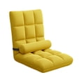 thumbnail image 3 of Flynix Chaise de Sol Inclinable Rembourrée Réglable Canapé Pliant avec Soutien Dorsal Respirant Jaune, 3 of 10
