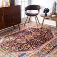 thumbnail image 1 of nuLOOM Tapis Vintage Erline, 3 x 5, Noir, 1 of 5