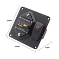thumbnail image 3 of relayinert Circuit Breaker With Boat Rocker Switch ON-OFF Circuit Breaker With Boat Rocker Panel Panel Switch Switch Reliable Safe 50A 1Set, 3 of 6