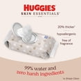 thumbnail image 2 of Huggies Skin Essentials Baby Wipes, 2 Flip Top Packs (112 Wipes Total), 2 of 9