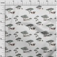 thumbnail image 2 of oneOone Cotton Poplin Fabric Tree & Animals Ikat Printed Craft Fabric BTY 42 Inch Wide, 2 of 4