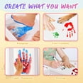 thumbnail image 3 of Family Handprint Kit Couple Handprint Photo Frame DIY Handmade Palm Style Children's Day Gift For Girlfriend Handprint Painting 5ml, 3 of 5