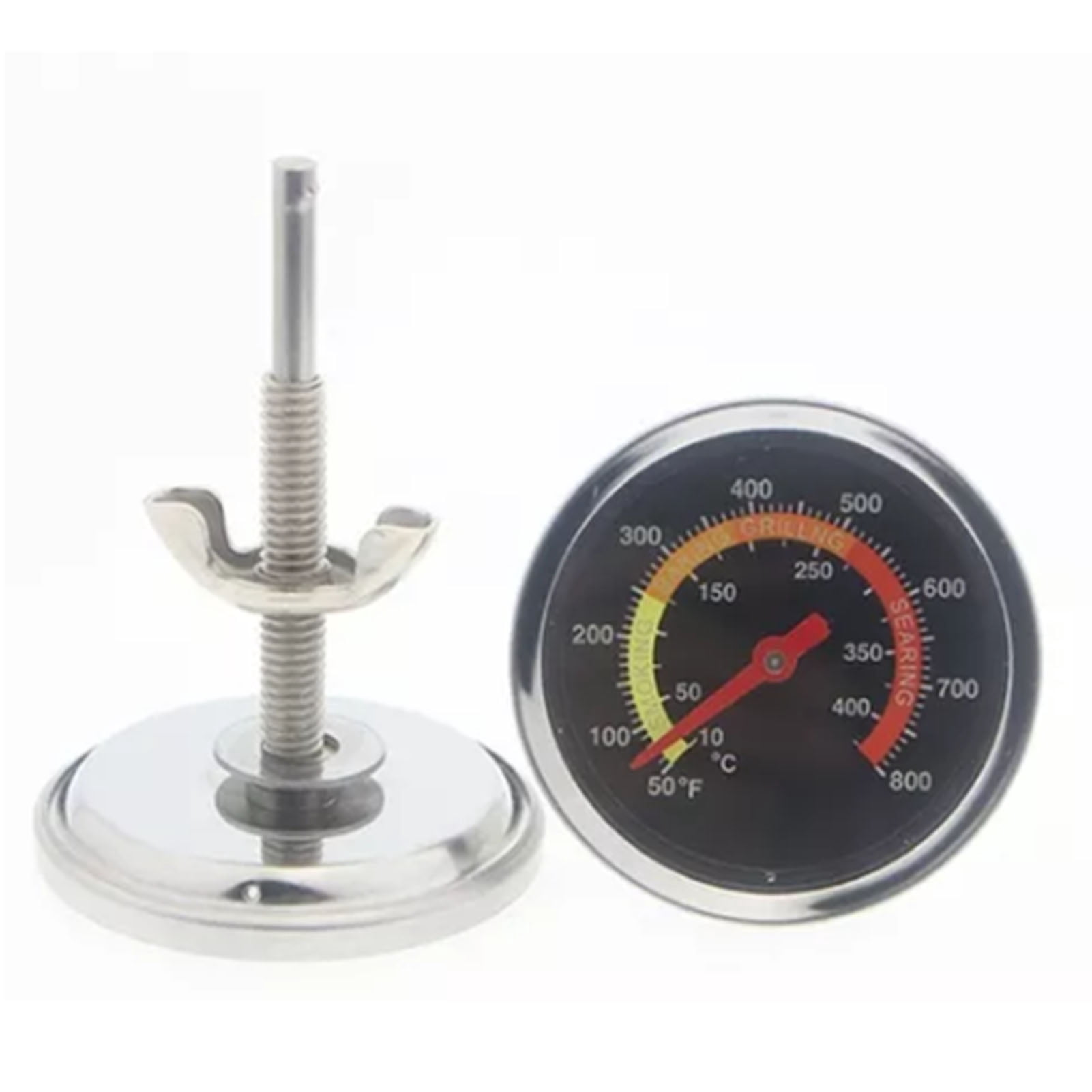 Thermomètre Four Avec Support 50 à 400 ℃ Thermomètre De Surveillance De Boîtier Métallique Professionnel Pour Viande De Gril De Four à Barbecue