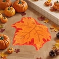 thumbnail image 2 of HHBEAUTY Halloween Bathroom Rug,Fall Maple Leaves Bath Mat Water Absorbent Non-Slip Washable for Shower Tub Microfiber Washable Absorbent Carpet Autumn Halloween Thanksgiving Home Kitchen Decoration, 2 of 6