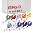 thumbnail image 1 of GOGO 50 Pcs Dévidoirs de Badge Rétractables Porte-Identité avec Cordon de 30 Pouces pour Infirmière, 1 of 8