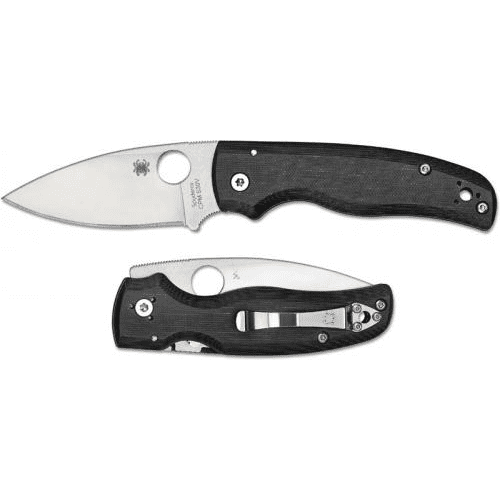 Spyderco Knives Shaman Black G-10 S30V Stainless C229GP Pocket Knife