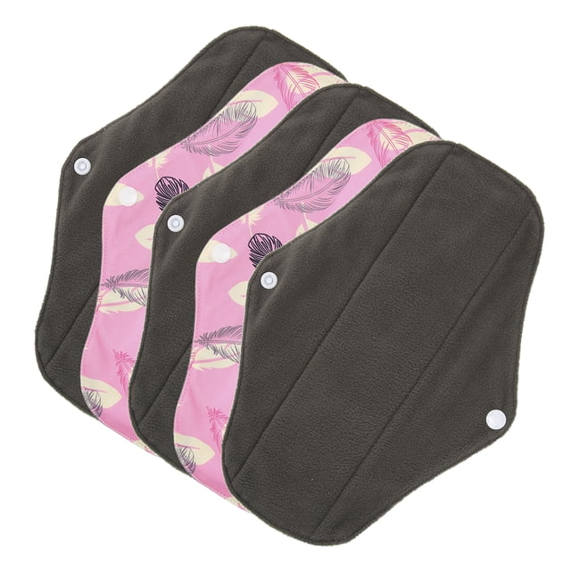 Serviettes Menstruelles Lavables, Serviette Sanitaire Réutilisable Finition Soignée Imperméable Respirante Forte Absorption d'Eau pour la Maison pour Femmes pour Sorties M25
