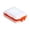 Orange B, variant on Feltree Portable Rectangular Pill Organizer with Dividers for Accurate Medication Dosing, Compact Travel Pill Box, Plastic Pill Case for Daily Use and Outdoor