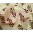 thumbnail image 4 of oneOone Silk Tabby Fabric Leaves & Paisley Block Decor Fabric Printed BTY 42 Inch Wide, 4 of 4