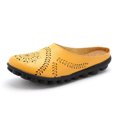 thumbnail image 2 of Chaussures pour Femmes Couleur Unie Rétro Ajourées Sculptées Talon Plat Mode Confortables Sandales Décontractées Pantoufles, 2 of 6