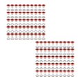 thumbnail image 1 of 100Pcs Grommets Metal Eyelets Round Shape Heavy Duty Multipurpose Tiny Grommet for Belt Jeans Scrapbooking Card Making Canvas orange, 1 of 8