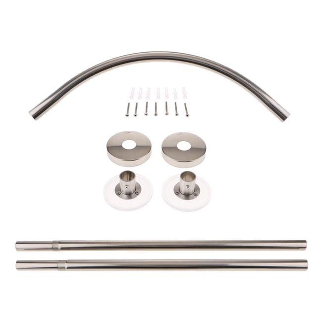GROWTH TANK Tringle de Rideau de Douche Extensible Poteau 17-24 Pouces Rail Tringle Barre Combinaison Simple L