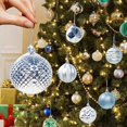 thumbnail image 4 of Riforla 12pcs Christmas Decoration Set Green Painted Christmas with Strings Suitable for Christmas Tree Festival Wedding Party and Home Decor Shatterproof Christmas Tree Hangs Blue, 4 of 5