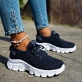 thumbnail image 4 of Womens Chunky Walking Shoes Comfortable Arch Support Orthopedic Woven Non Slip Jogging Work Fashion Sneakers, 4 of 6