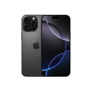Apple iPhone 16 Pro - 5G smartphone - dual-SIM / Internal Memory 256 GB - OLED display - 6.3" - 2622 x 1206 pixels (120 Hz) - 3x rear cameras 48 MP, 48 MP, 12 MP - front camera 12 MP - black titanium