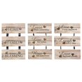 thumbnail image 1 of 3Pc Hanging Faux Bois Mur Signe (Asstd)-Set of 3, 1 of 1