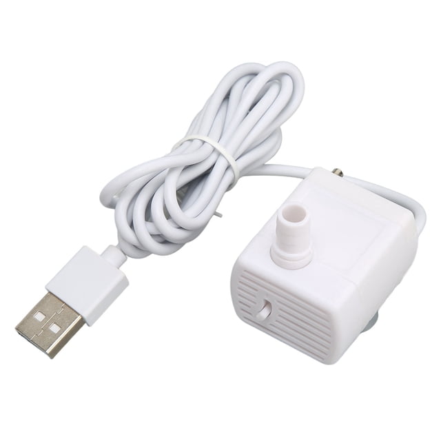 Cat Fountain Water Pump, Quiet Pet Water Fountain Pump DC Brushless Motor Adjustable USB Powered For Replacement