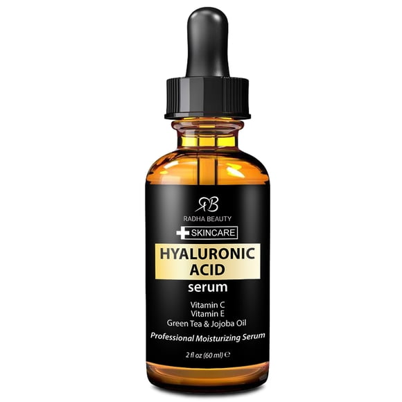 JIUOU Hyaluronic Acid Serum with Vitamin C and E, 2 fl oz