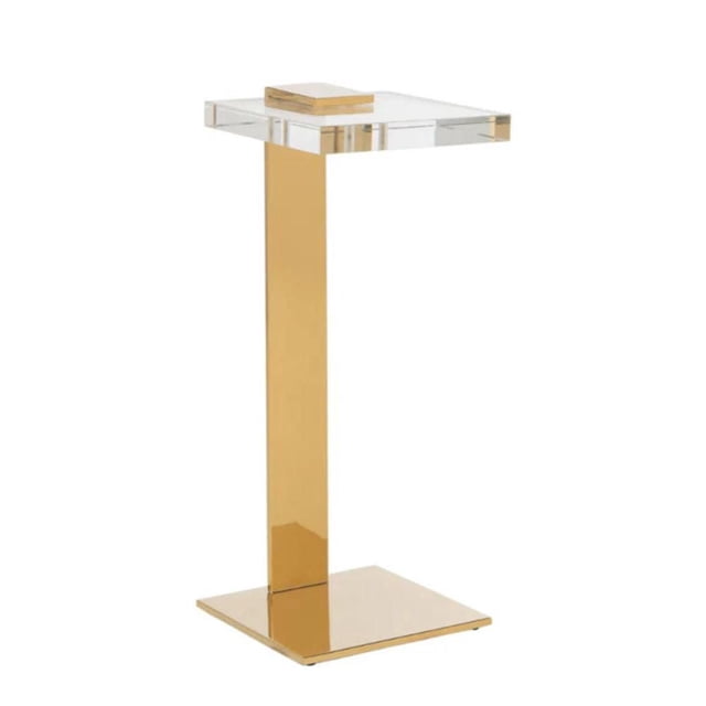 Table d'appoint Take Me Home avec plateau en marbre blanc et base en aluminium blanc