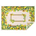 thumbnail image 1 of Summer Lemon Fruits Wreath Table Cloth,Wrinkle Free Table Cover with Polyester,Waterproof Reusable Tableclothes for Easter Birthday Picnic Wedding (Rectangle,60x84inch), 1 of 5