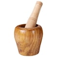 thumbnail image 1 of Solid Wood Mortar & Pestle Set for Grinding Spices & Herbs, 1 of 9