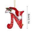 thumbnail image 4 of LSLJS 26 Letters Christmas Tree Decoration Pendant Christmas Tree Ornaments Personalized DIY Christmas Ornaments Christmas Decorations Xmas Tree Hanging Decor, 4 of 5